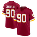 STECN W.Commanders #90 Charles Omenihu Player Burgundy Game Home Stitched Jerseys