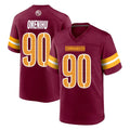 STECN W.Commanders #90 Charles Omenihu Player Burgundy Home Game Stitched Jerseys
