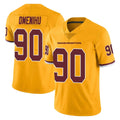STECN W.Commanders #90 Charles Omenihu Player Gold Limited Color Rush Home Game Stitched Jerseys