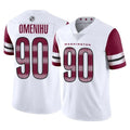 STECN W.Commanders #90 Charles Omenihu Player White Limited Vapor Home Game Stitched Jerseys
