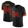 STECN W.Commanders #94 Daron Payne Player Black Limited Vapor Home Game Stitched Jerseys