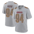 STECN W.Commanders #94 Daron Payne Player Gray Atmosphere Fashion Home Game Stitched Jerseys