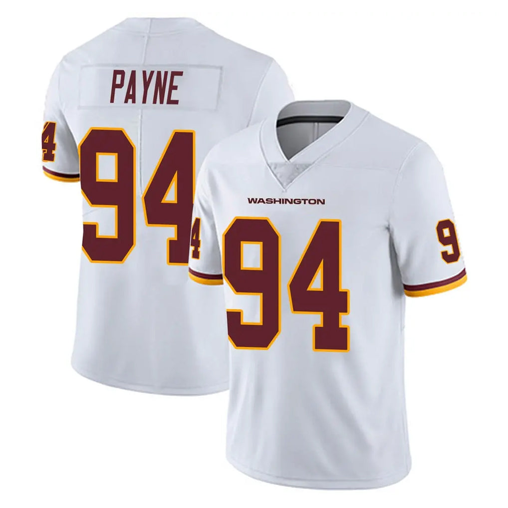 STECN W.Commanders #94 Daron Payne Player White Limited Vapor Untouchable Home Game Stitched Jerseys
