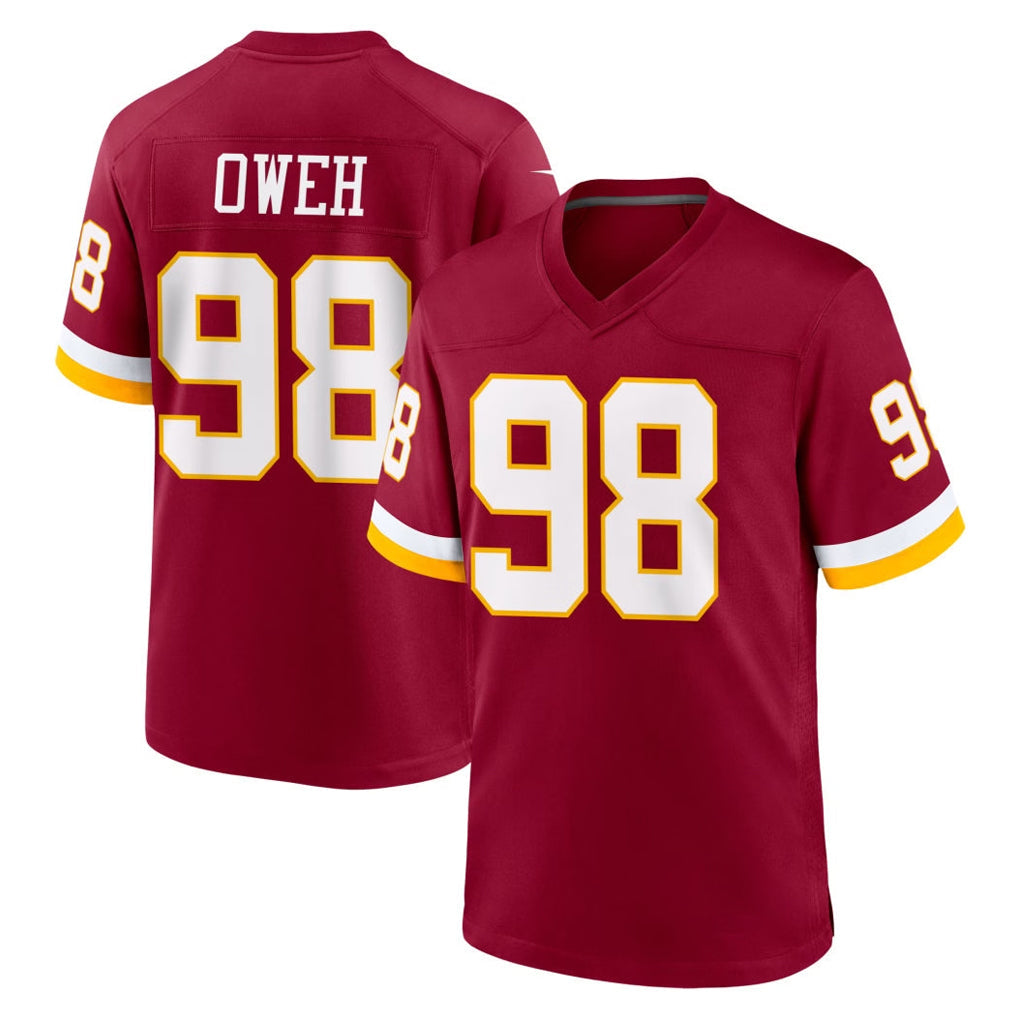 STECN W.Commanders #98 Odafe Oweh Player Burgundy Game Home Stitched Jerseys