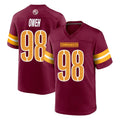 STECN W.Commanders #98 Odafe Oweh Player Burgundy Home Game Stitched Jerseys