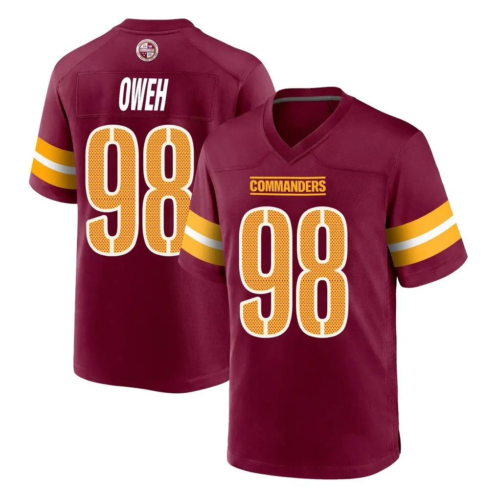 STECN W.Commanders #98 Odafe Oweh Player Burgundy Home Game Stitched Jerseys