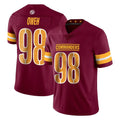 STECN W.Commanders #98 Odafe Oweh Player Burgundy Limited Vapor Home Game Stitched Jerseys
