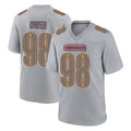 STECN W.Commanders #98 Odafe Oweh Player Gray Atmosphere Fashion Home Game Stitched Jerseys