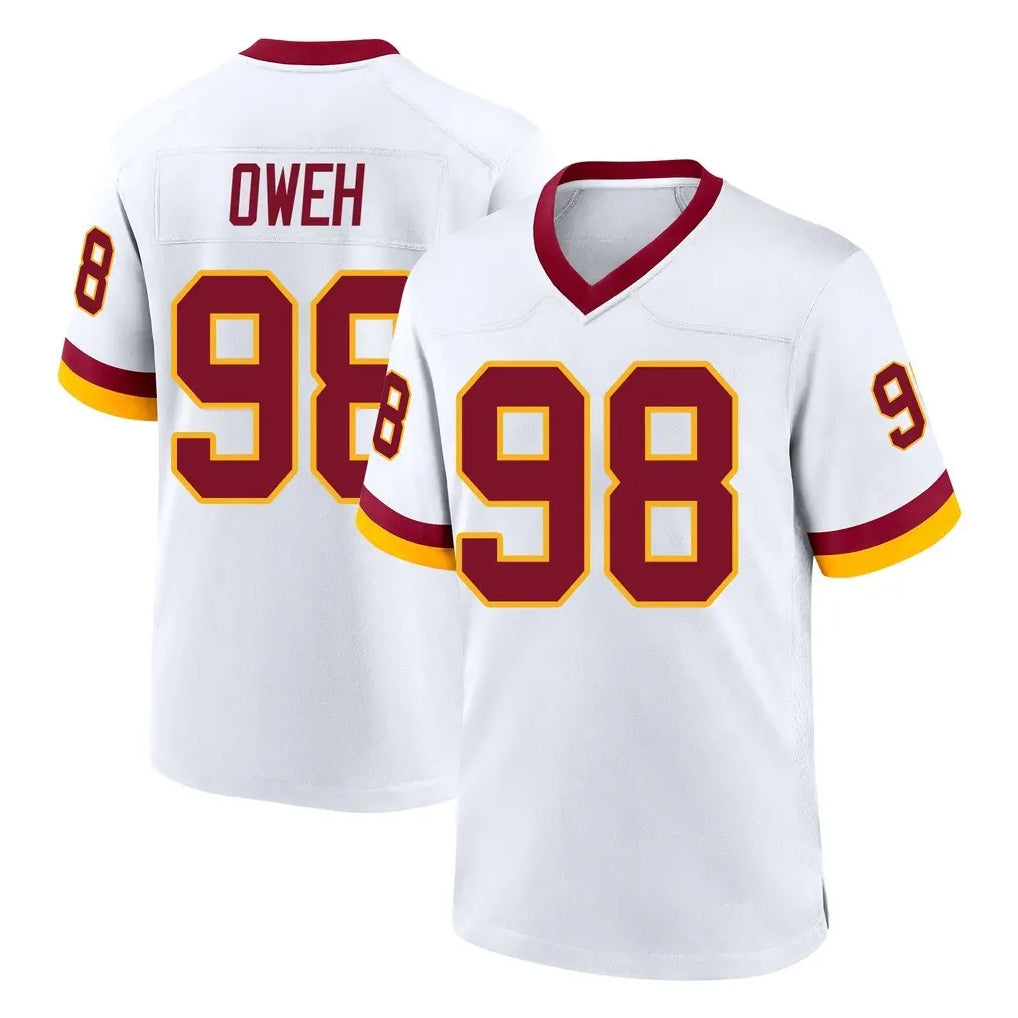STECN W.Commanders #98 Odafe Oweh Player White Home Game Stitched Jerseys