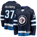 STECN W.Jets #37 Connor Hellebuyck Navy Breakaway Replica Jerseys