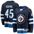 STECN W.Jets #45 Cole Koepke Navy Home Breakaway Jerseys