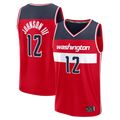 STECN W.Wizards #12 Tre Johnson III Red Fast Break Replica Jerseys - Icon Edition