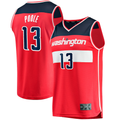 STECN W.Wizards #13 Jordan Poole Red Fast Break Player Jerseys - Icon Edition