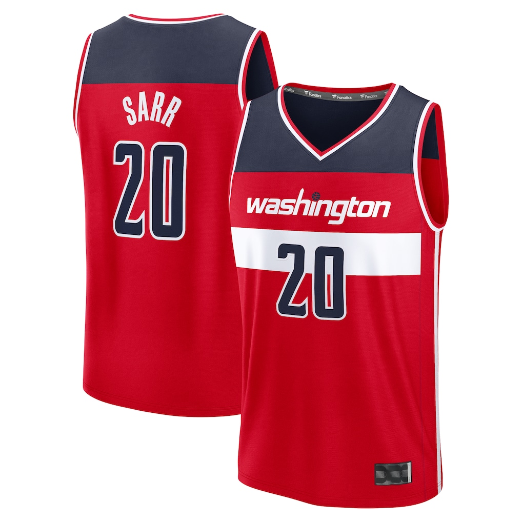 STECN W.Wizards #20 Alex Sarr Red Fast Break Replica Jerseys - Icon Edition