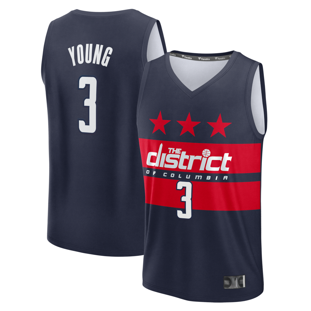 STECN W.Wizards #3 Trae Young Navy Fast Break - Statement Edition