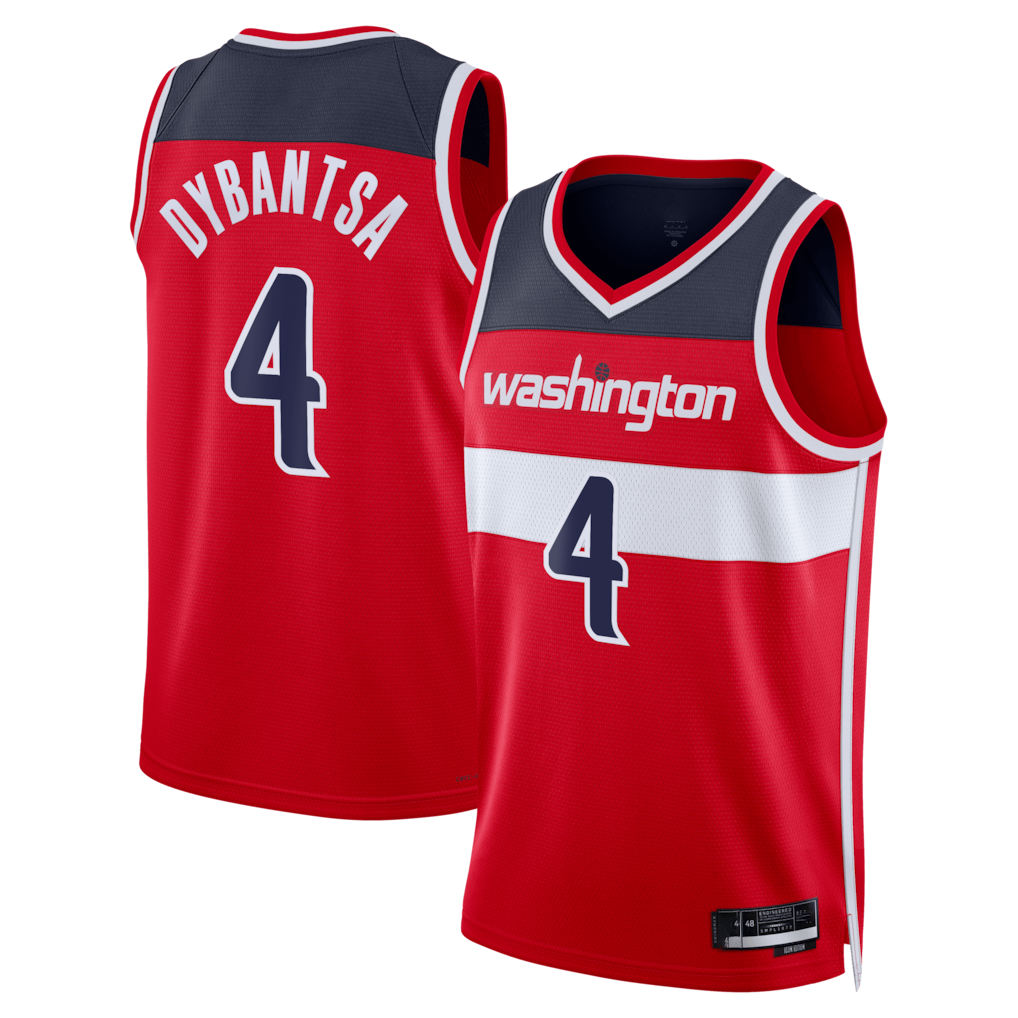 STECN W.Wizards #4 AJ Dybantsa Red 2026 Draft Swingman Jerseys - Icon Edition