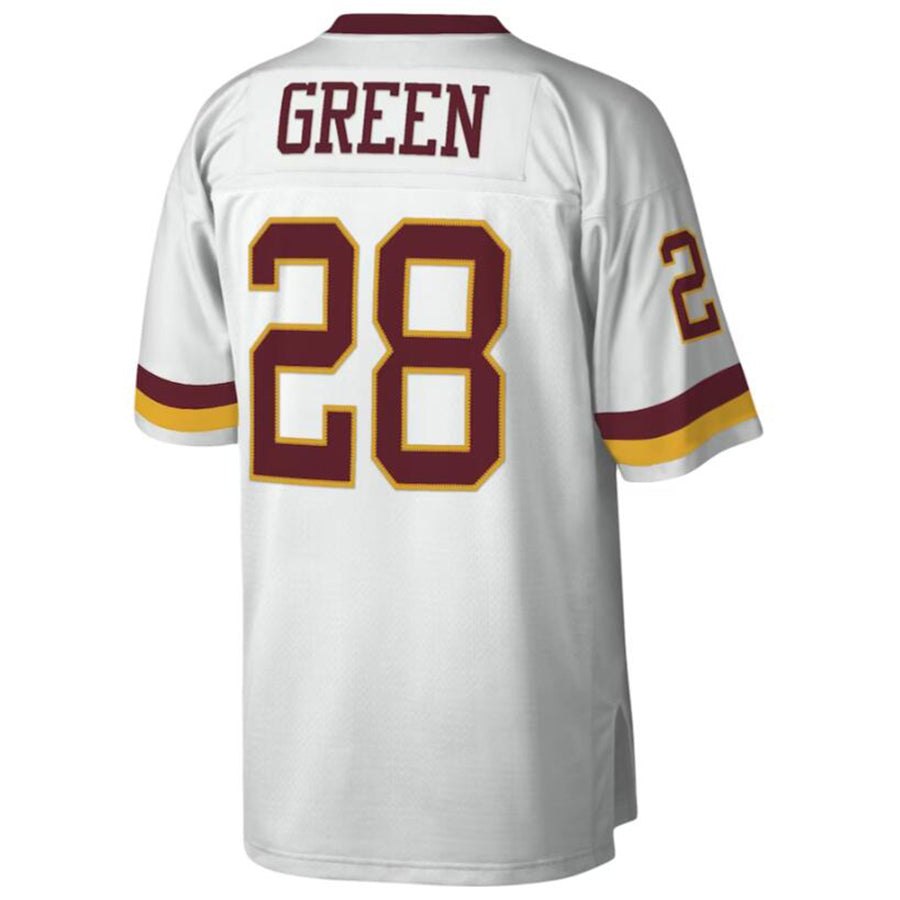 STECN Washington Football Team #28 Darrell Green Mitchell & Ness White Legacy Replica Stitched Jerseys