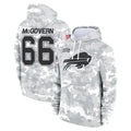 B.Bills #66 Connor McGovern Player Arctic Camo Salute to Service Hoodies STECN Stitched Jerseys