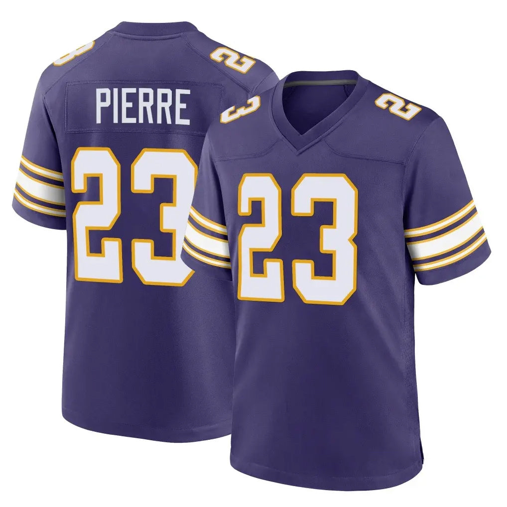 M.Vikings #23 James Pierre Player Purple Classic Home Game STECN Stitched Jerseys