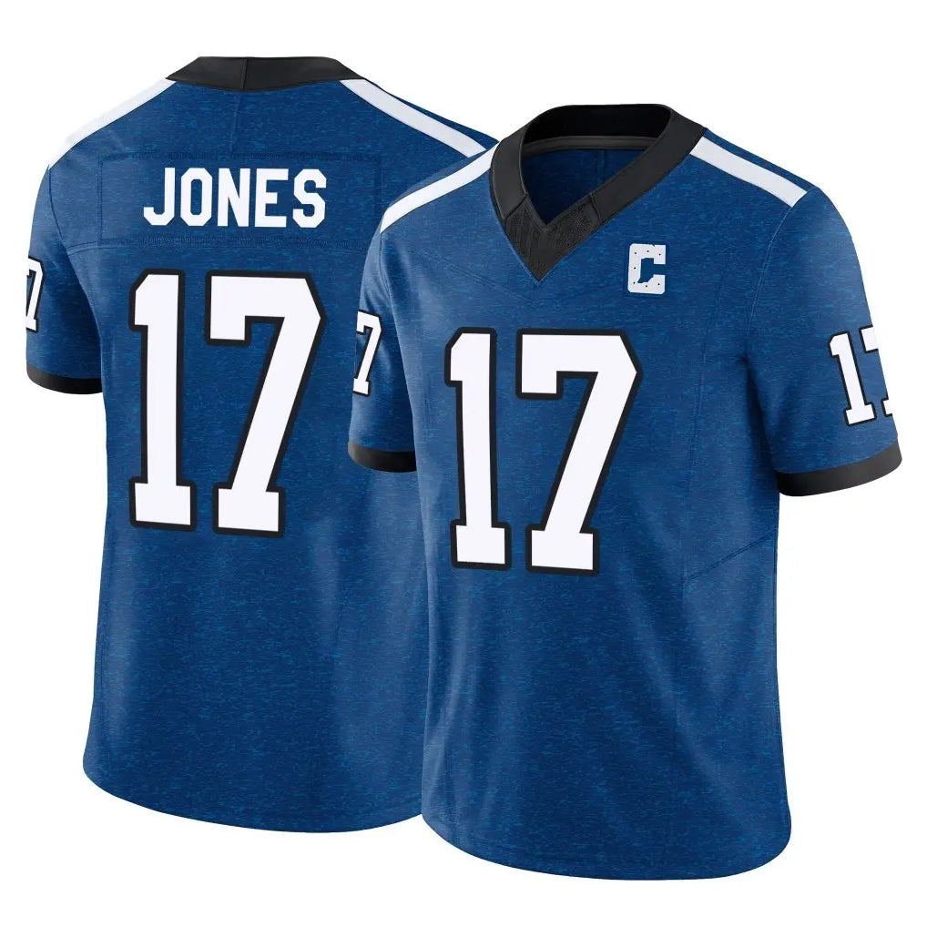 IN.Colts #17 Daniel Jones Player Royal Limited Indiana Nights Alternate Vapor F.U.S.E. Home Game STECN Stitched Jerseys