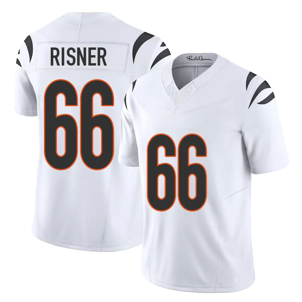 C.Bengals #66 Dalton Risner Player White Vapor F.U.S.E. Limited Home Game STECN Stitched Jerseys
