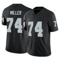 LV.Raiders #74 Kolton Miller Player Black Limited Vapor F.U.S.E. Home Game STECN Stitched Jerseys