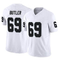 LV.Raiders #69 Adam Butler Player White Limited Vapor F.U.S.E. Home Game STECN Stitched Jerseys