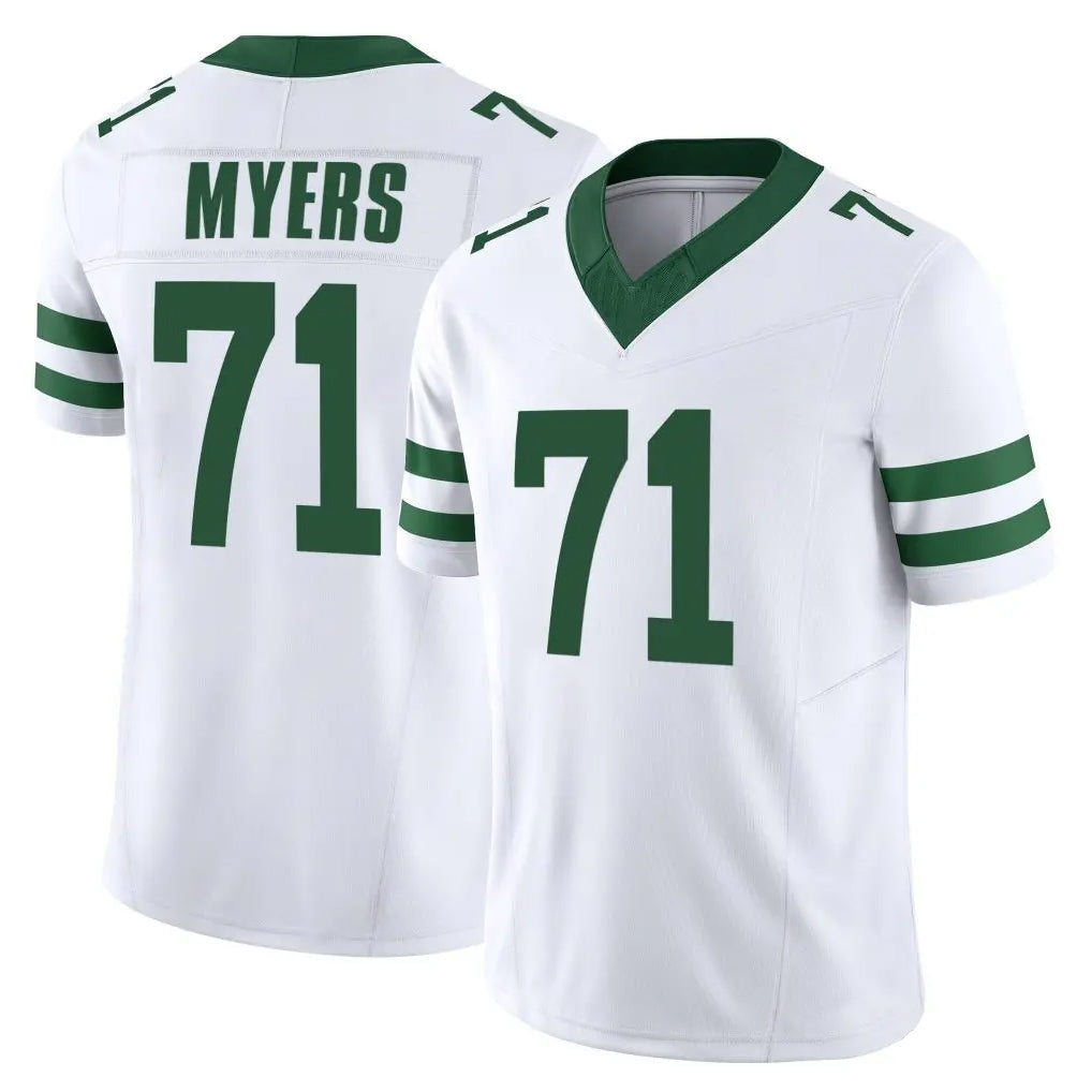 NY.Jets #71 Josh Myers Player White Legacy Limited Vapor F.U.S.E. Home Game STECN Stitched Jerseys