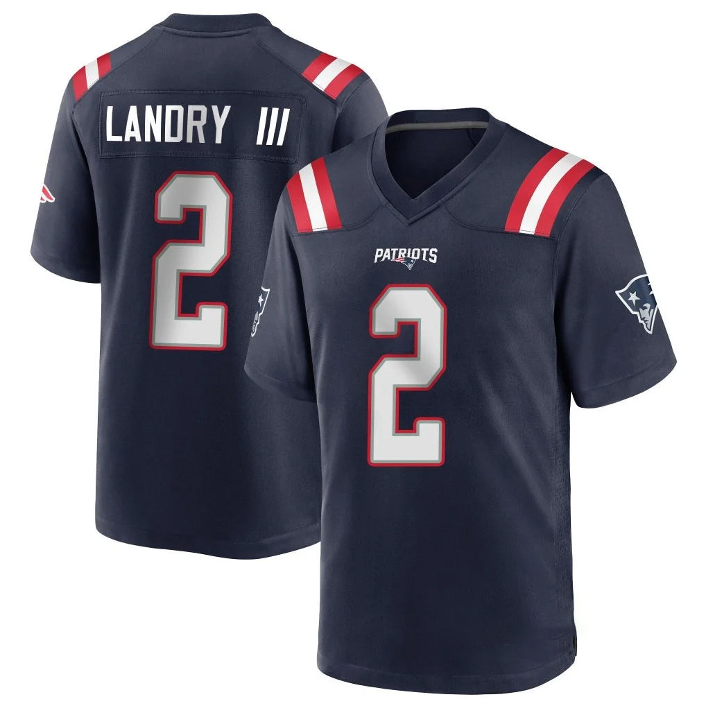 NE.Patriots #2 Harold Landry III Player Navy Home Game STECN Stitched Jerseys