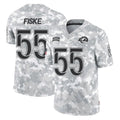 LA.Rams #55 Braden Fiske Player Arctic Camo Salute To Service Limited Game STECN Stitched Jerseys