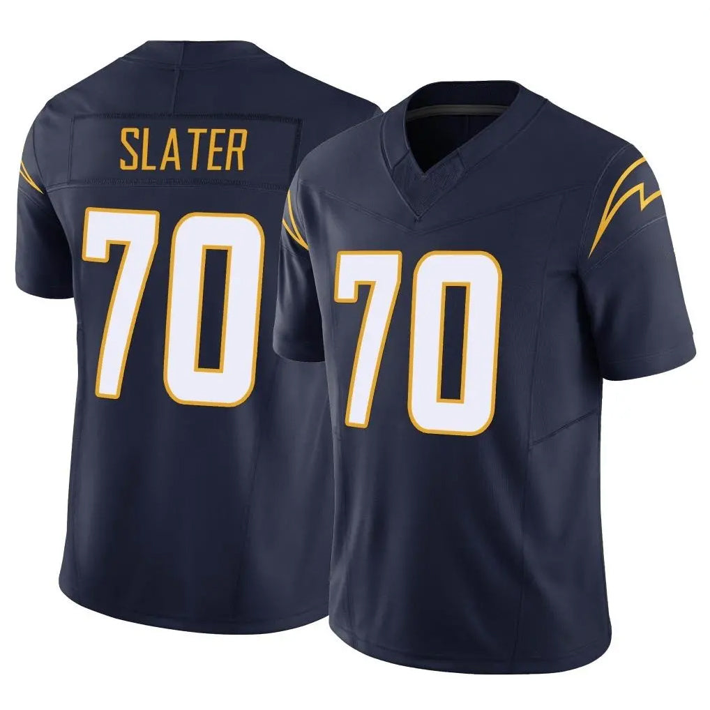 LA.Chargers #70 Rashawn Slater Player Navy Limited Vapor F.U.S.E. Home Game STECN Stitched Jerseys