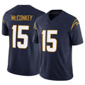LA.Chargers #15 Ladd McConkey Player Navy Limited Vapor F.U.S.E. Home Game STECN Stitched Jerseys