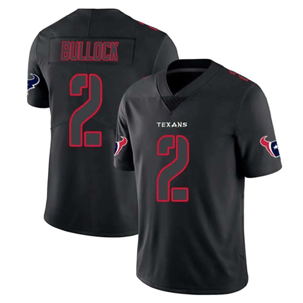 H.Texans #2 Calen Bullock Player Black Impact Limited Game STECN Stitched Jerseys