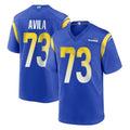 LA.Rams #73 Steve Avila Player Royal Home Game STECN Stitched Jerseys