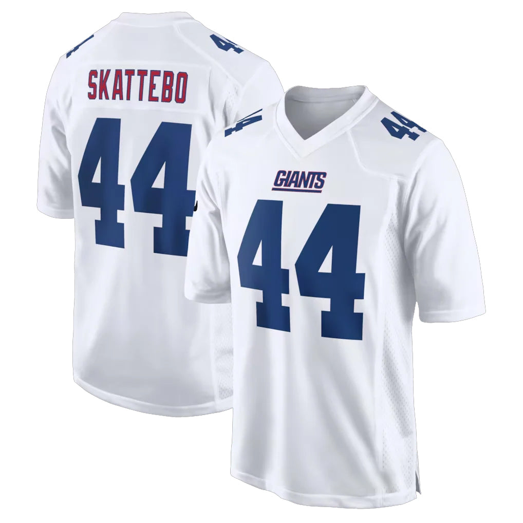 NY.Giants #44 Cam Skattebo Player White Fashion Limited Home Game STECN Stitched Jerseys