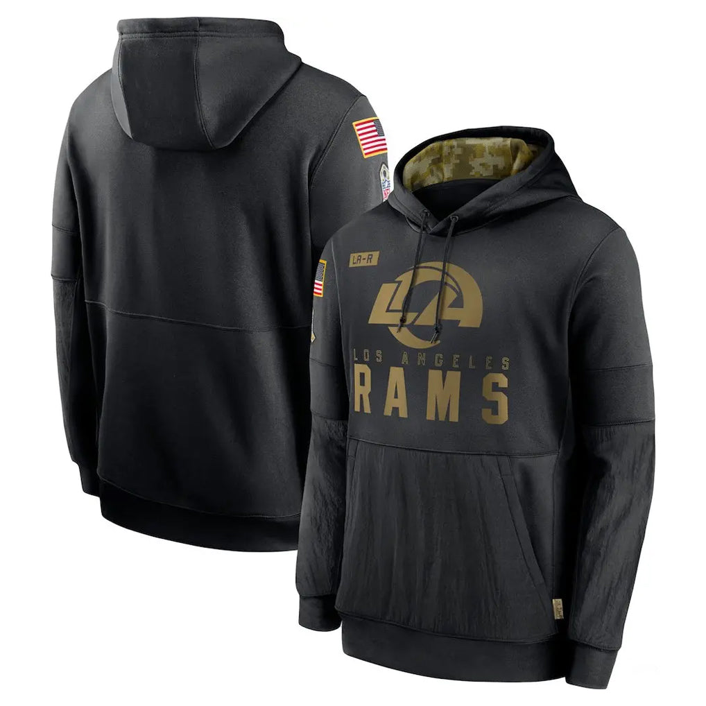 LA.Rams ## Rams Blank Player Black Salute to Service Hoodies Limited Game STECN Stitched Jerseys