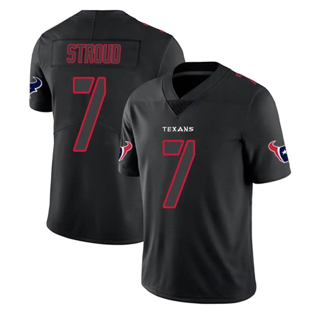 H.Texans #7 CJ Stroud Player Black Impact Limited Game STECN Stitched Jerseys
