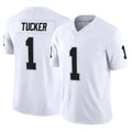 LV.Raiders #1 Tre Tucker Player White Limited Vapor F.U.S.E. Home Game STECN Stitched Jerseys