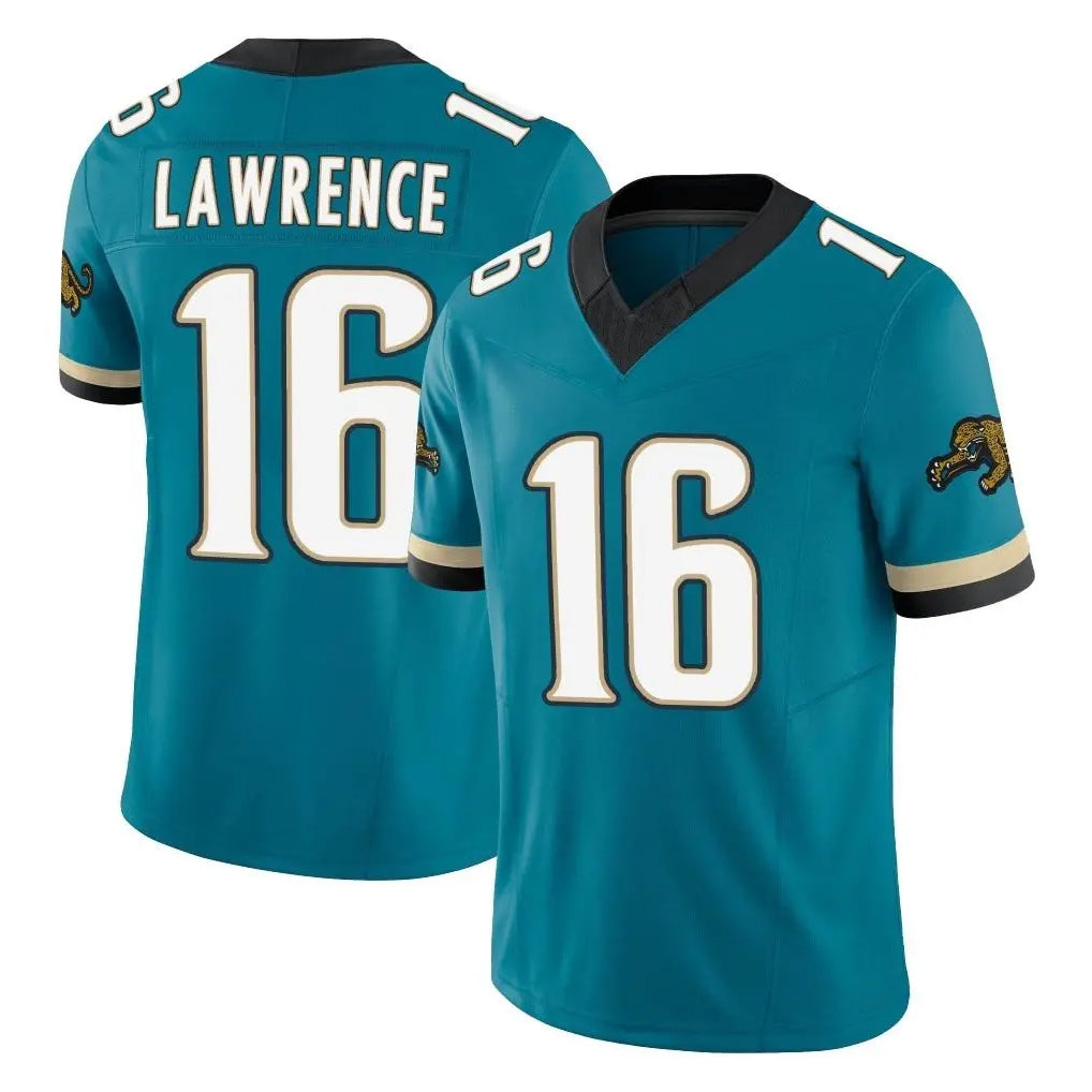 J.Jaguars #16 Trevor Lawrence Player Teal Prowler Throwback Vapor F.U.S.E. Limited Home Game STECN Stitched Jerseys