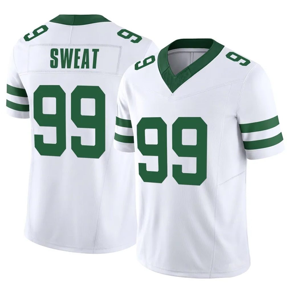 NY.Jets #99 T'Vondre Sweat Player White Legacy Limited Vapor F.U.S.E. Home Game STECN Stitched Jerseys