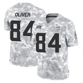 M.Vikings #84 Josh OliverPlayer Arctic Camo Salute To Service Limited Game STECN Stitched Jerseys