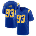 LA.Chargers #93 Teair Tart Player Royal Home Game STECN Stitched Jerseys