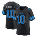 D.Lions #10 Isiah Pacheco Player Black Alternate Home Game STECN Stitched Jerseys