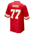 STECN KC.Chiefs #77 Jaylon Moore Red Team Game Jersey