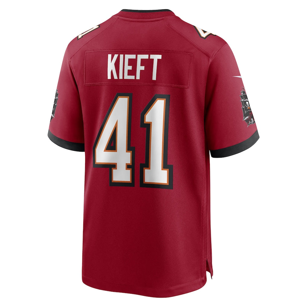 STECN TB.Buccaneers #41 Ko Kieft Red Game Player Jersey
