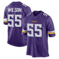 M.Vikings #55 Eric Wilson Player Purple Home Game STECN Stitched Jerseys