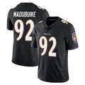 B.Ravens #92 Nnamdi Madubuike Player Black Vapor Untouchable Limited Home Game STECN Stitched Jerseys