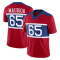 NY.Giants #65 Francis Mauigoa Player Red Century Vapor F.U.S.E. Home Game STECN Stitched Jerseys