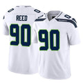 S.Seahawks #90 Jarran Reed Player White Limited Vapor F.U.S.E. Home Game STECN Stitched Jerseys