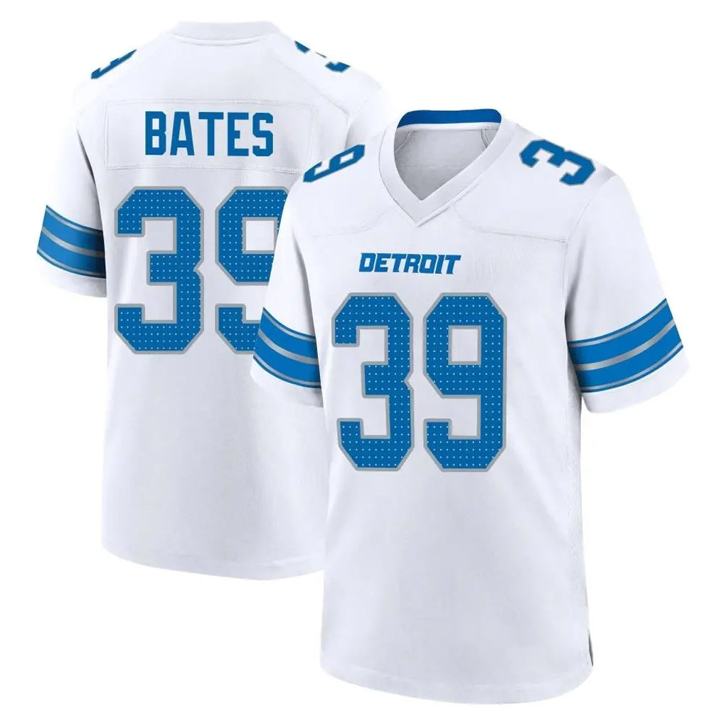 D.Lions #39 Jake Bates Player White Alternate Home Game STECN Stitched Jerseys